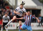 20 May 2014; Brian Gartland, Dundalk, in action against Gary O'Neill, Drogheda United. SSE Airtricity League Premier Division, Dundalk v Drogheda United, Oriel Park, Dundalk, Co. Louth. Photo by Sportsfile