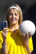 29 March 2006; Maria Hoey, from Galway, at the launch of a new website gaaresults.ie. The site will feature game results and match reports instantaneously uploaded after games by participating clubs across the country. Club members may also get results from gaaresults.ie instantly sent to their mobile phones. McEniff Skylon Hotel, Drumcondra, Dublin. Picture credit: Brian Lawless / SPORTSFILE