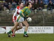9 April 2006; Anthony Moyles, Meath, in action against Enda Muldoon, Derry. Allianz National Football League, Division 1B, Round 7, Meath v Derry, Pairc Tailteann, Navan, Co. Meath. Picture credit: Ray Lohan / SPORTSFILE