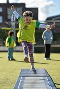 21 May 2014; Georgina Dunphy age 5, from Raheny, Dublin, in attendance at a Forest Feast Little Athletics Jamboree. Manor House School, Raheny, Dublin. Picture credit: Barry Cregg / SPORTSFILE