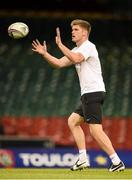23 May 2014; Owen Farrell, Saracens, during his side's captain's run ahead of Saturday's Heineken Cup Final with Toulon. 2014 Heineken Cup Final Previews, Millennium Stadium, Cardiff, Wales. Picture credit: Stephen McCarthy / SPORTSFILE