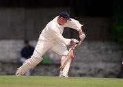 30 June 1999; Angus Dunlop of Ireland bats during the Triple Crown Tournament match between Ireland and Wales at Leinster Cricket Club in Dublin. Photo by Aoife Rice/Sportsfile