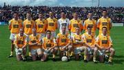 20 June 1999; The Antrim team prior to the Bank of Ireland Ulster Senior Football Championship Quarter-Final match between Down and Antrim at Pairc Esler in Newry, Down. Photo by David Maher/Sportsfile