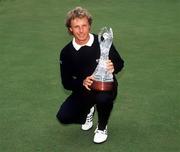 3 July 1994; Bernhard Langer of Germany is pictured with the trophy after winning the 1994 Murphy's Irish Open on day three at Mount Juliet Golf Club in Thomastown, Kilkenny. Photo by Ray McManus/Sportsfile