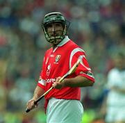 13 June 1999; Brian Corcoran of Cork during the Munster Senior Hurling Championship Semi-Final match between Cork and Waterford at Semple Stadium in Thurles, Tipperary. Photo by Ray McManus/Sportsfile