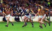 20 June 1999; Cyril Cuddy of Laois in action against, from left, Denis Byrne, Michael Kavanagh, Eamon Kennedy and Andy Comerford of Kilkenny during the Guinness Leinster Senior Hurling Championship Semi-Final match between Kilkenny and Laois at Croke Park in Dublin. Photo by Aoife Rice/Sportsfile