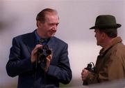 24 April 1999; Trainer Dermot Weld, left, pictured at Navan Racecourse in Meath. Photo by Ray McManus/Sportsfile