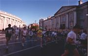 26 October 1998; A general view as runners pass The Bank of Ireland and Trinity College during the 98FM Dublin City Marathon in Dublin. Photo by Brendan Moran/Sportsfile