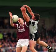 27 June 1999; Gary Fahey of Galway in action against Paul Taylor of Slgio during the Connacht Senior Football Championship Semi-Final match between Sligo and Galway at Markievicz Park in Sligo. Photo by Ray Lohan/Sportsfile