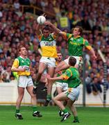 4 July 1999; James Grennan of Offaly in action against John McDermott of Meath during the Leinster Senior Football Championship Semi-Final match between Meath and Offaly at Croke Park in Dublin. Photo by Matt Browne/Sportsfile