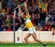 20 June 1999; Joe Dooley of Offaly celebrates after scoring his side's first goal during the Guinness Leinster Senior Hurling Championship Semi-Final match between Offaly and Wexford at Croke Park in Dublin. Photo by Ray McManus/Sportsfile