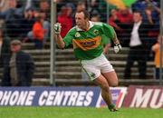 20 June 1999; John Crowley of Kerry celebrates after scoring his side's first goal during the Bank of Ireland Munster Senior Football Championship Semi-Final match between Kerry and Clare at Fitzgerald Stadium in Killarney, Kerry. Photo by Brendan Moran/Sportsfile