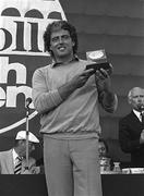 15 August 1982; John O'Leary of Republic of Ireland after wainning the 1982 Carroll's Irish Open at Portmarnock Golf Club in Dublin. Photo by Ray McManus/Sportsfile