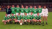 20 June 1999;  The Limerick panel prior to the Munster Senior Football Championship Semi-Final match between Cork and Limerick at Páirc Uí Rinn in Cork. Photo by Brendan Moran/Sportsfile