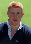 12 July 1999; Mark McHugh during Ireland Rugby U21 Squad Portraits at Wanderers Rugby Club in Dublin. Photo by Brendan Moran/Sportsfile