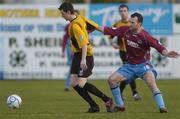 14 April 2006; Alan Cowley, UCD, in action against Paul Keegan, Drogheda United. eircom League, Premier Division, Drogheda United v UCD, United Park, Drogheda, Co. Louth. Picture credit: Brian Lawless / SPORTSFILE
