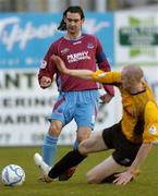14 April 2006; Jason Gavin, Drogheda United, in action against Conor Sammon, UCD. eircom League, Premier Division, Drogheda United v UCD, United Park, Drogheda, Co. Louth. Picture credit: Brian Lawless / SPORTSFILE