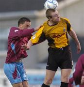 14 April 2006; Paul Byrne, UCD, in action against Graham Gartland, Drogheda United. eircom League, Premier Division, Drogheda United v UCD, United Park, Drogheda, Co. Louth. Picture credit: Brian Lawless / SPORTSFILE
