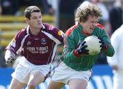 16 April 2006; Andy Moran, Mayo, in action against Declan Meehan, Galway. Allianz National Football League, Division 1 Semi-Final, Mayo v Galway, McHale Park, Castlebar, Co. Mayo. Picture credit: David Maher / SPORTSFILE