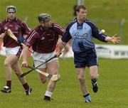 16 April 2006; Tommy Moore, Dublin, in action against Darren McCormack, Westmeath. Allianz National Hurling League, Division 2 Semi-Final, Dublin v Westmeath, Pairc Tailteann, Navan, Co. Meath. Picture credit: Pat Murphy / SPORTSFILE