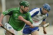 16 April 2006; Andrew O' Shaughnessy, Limerick, in action against Denis Coffey, Waterford. Allianz National Hurling League, Division 1 Quarter-Final, Waterford v Limerick, Semple Stadium, Thurles, Co. Tipperary. Picture credit: David Levingstone / SPORTSFILE