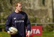 19 April 2006; Paul O'Connell in action during Munster squad training. Thomond Park, Limerick. Picture credit; Pat Murphy / SPORTSFILE