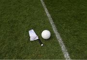 27 April 2014; A linesman's flag and a football in midfield before the game. Allianz Football League Division 2 Final, Donegal v Monaghan, Croke Park, Dublin. Picture credit: Ray McManus / SPORTSFILE