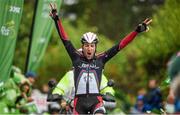 23 May 2014; Markus Elbegger, Synergy Baku Cycling, celebrates after winning Stage 6 of the 2014 An Post Rás. Clonakilty - Carrick on Suir. Picture credit: Ramsey Cardy / SPORTSFILE