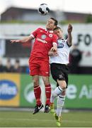 23 May 2014; John Russell, Sligo Rovers, in action against Dane Massey, Dundalk. Airtricity League Premier Division, Dundalk v Sligo Rovers, Oriel Park, Dundalk, Co. Louth. Photo by Sportsfile