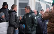 23 May 2014; Republic of Ireland assistant manager Roy Keane arrives for the game. Airtricity League Premier Division, Bray Wanderers v Cork City, Carlisle Grounds, Bray, Co. Wicklow. Picture credit: Ray McManus / SPORTSFILE