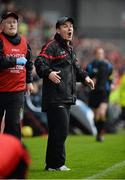 24 May 2014; Down manager James McCartan reacts on the sideline. Ulster GAA Football Senior Championship, Preliminary Round Replay, Down v Tyrone, Pairc Esler, Newry, Co. Down. Picture credit: Oliver McVeigh / SPORTSFILE