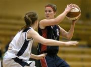 17 April 2006; Helena Kenny, Mercy Coolock, in action against Louise Gray, UL Aughinish. Women's Division 1 Final, Mercy Coolock v UL Aughinish, National Basketball Arena, Tallaght, Dublin. Picture credit: Brendan Moran / SPORTSFILE