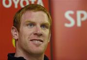 19 April 2004; Paul O'Connell during a munster rugby press conference ahead of the Heineken Cup semi-final against Leinster. Thomond Park, Limerick. Picture credit; Pat Murphy / SPORTSFILE