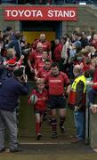 15 April 2006; Munster captain Anthony Foley leads his side out before the game. Celtic League 2005-2006, Group A, Munster v Edinburgh Gunners, Thomond Park, Limerick. Picture credit: Brendan Moran / SPORTSFILE