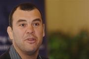 19 April 2006; Leinster head coach Michael Cheika speaking during a Leinster Rugby press conference ahead of their Heineken Cup semi-final against Munster. RDS, Dublin. Picture credit: David Levingstone / SPORTSFILE