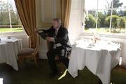 21 April 2006; Incoming GAA President Nickey Brennan relaxes before the 2006 GAA Annual Congress. Great Southern Hotel, Killarney, Co. Kerry. Picture credit: Ray McManus / SPORTSFILE