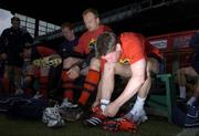 22 April 2006; Ronan O'Gara gets ready for the captain's run. Munster captain's run, Lansdowne Road, Dublin. Picture credit: Matt Browne / SPORTSFILE