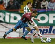 22 April 2006; Declan O'Brien, Drogheda United, in action against George O'Callaghan, Cork City. Setanta Cup Final, Cork City v Drogheda United, Tolka Park, Dublin. Picture credit: David Maher / SPORTSFILE