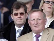 23 April 2006; Limerick supporter JP McManus, left, and former hurler Eamonn Grimes, watch the game. Allianz National Hurling League, Division 1 Semi-Final, Clare v Limerick, Semple Stadium, Thurles, Co. Tipperary. Picture credit: Ray McManus / SPORTSFILE