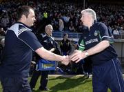 23 April 2006; Clare manager Anthony Daly shakes hands with Limerick manager Joe McKenna. Allianz National Hurling League, Division 1 Semi-Final, Clare v Limerick, Semple Stadium, Thurles, Co. Tipperary. Picture credit: Ray McManus / SPORTSFILE