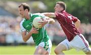 25 May 2014; Joe Feeney, London, in action against Paul VArley, Galway. Connacht GAA Football Senior Championship, Quarter-Final, London v Galway, Emerald Park, Ruislip, London, England. Picture credit: Ray Ryan / SPORTSFILE