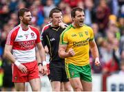 25 May 2014; Donegal's Michael Murphy celebrates after scoring a second half point. Ulster GAA Football Senior Championship Quarter-Final, Derry v Donegal, Celtic Park, Derry. Picture credit: Pat Murphy / SPORTSFILE