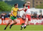 25 May 2014; Patsy Bradley, Derry, in action against Michael Murphy, Donegal. Ulster GAA Football Senior Championship Quarter-Final, Derry v Donegal, Celtic Park, Derry. Picture credit: Pat Murphy / SPORTSFILE