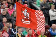 25 May 2014; General view of a Derry flag. Ulster GAA Football Senior Championship Quarter-Final, Derry v Donegal, Celtic Park, Derry. Picture credit: Oliver McVeigh / SPORTSFILE