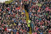 25 May 2014; Supporters look on during the game. Ulster GAA Football Senior Championship Quarter-Final, Derry v Donegal, Celtic Park, Derry. Picture credit: Oliver McVeigh / SPORTSFILE