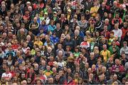 25 May 2014; Derry and Donegal supporters watch the game. Ulster GAA Football Senior Championship Quarter-Final, Derry v Donegal, Celtic Park, Derry. Picture credit: Pat Murphy / SPORTSFILE