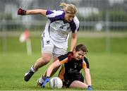 24 May 2014; Eileen McIlroy, Ulster, in action against Cora Staunton, Connacht. 2014 MMI Group Ladies Football Interprovincial Tournament Cup Final, Connacht v Ulster, Kinnegad, Co. Westmeath. Picture credit: Pat Murphy / SPORTSFILE