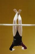 22 April 2006; A general view of a gymnast in action. National Team Gymnastics Championships, National Basketball Arena, Tallght, Dublin. Picture credit: Brendan Moran / SPORTSFILE