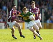 23 April 2006; Colm Cooper, Kerry, in action against Damien Burke and Paul Clancy, right, Galway. Allianz National Football League, Division 1 Final, Kerry v Galway, Gaelic Grounds, Limerick. Picture credit: Damien Eagers / SPORTSFILE