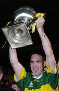 23 April 2006; Kerry captain  Declan O'Sullivan raises the cup at the end of the game. Allianz National Football League, Division 1 Final, Kerry v Galway, Gaelic Grounds, Limerick. Picture credit: David Maher / SPORTSFILE
